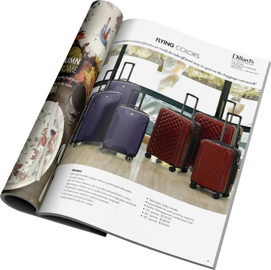 Dillard's Catalogue features Triforce Luggage